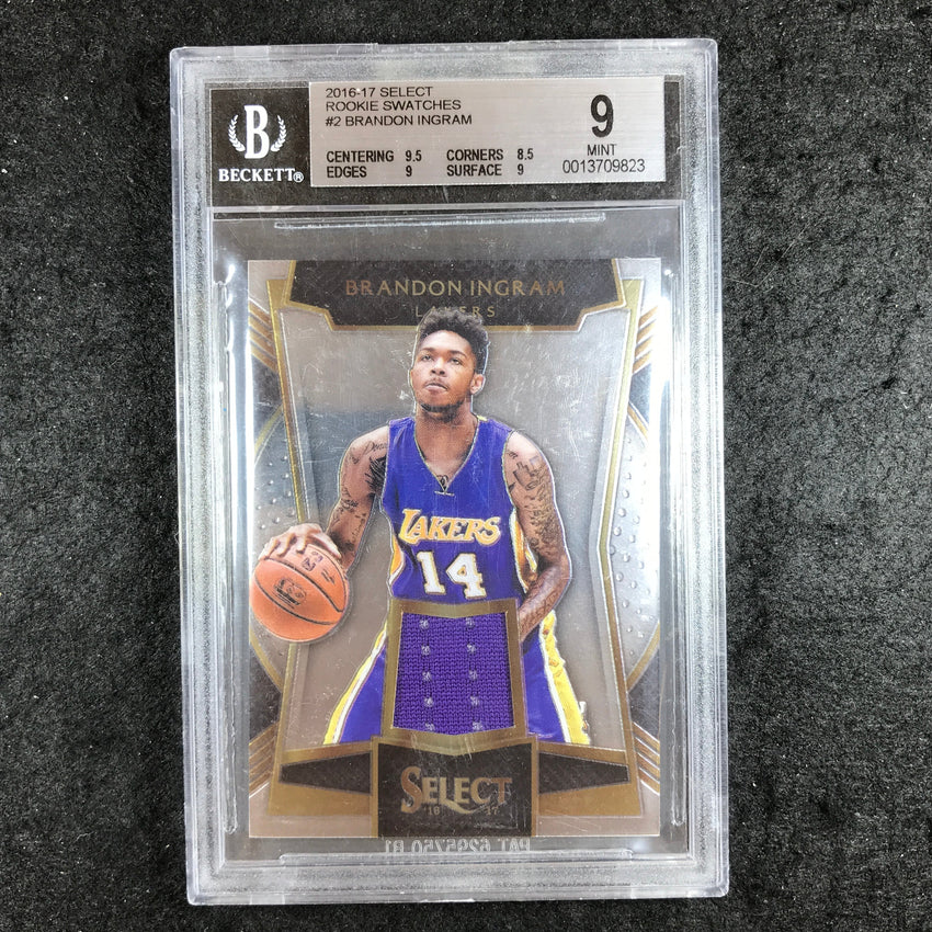 2016-17 Select BRANDON INGRAM Rookie Swatches Jersey Relic #2 BGS 9 (823)