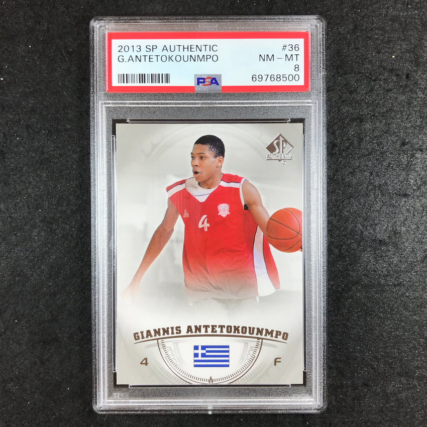 2013 SP Authentic GIANNIS ANTETOKOUNMPO Rookie #36 PSA 8 (500)