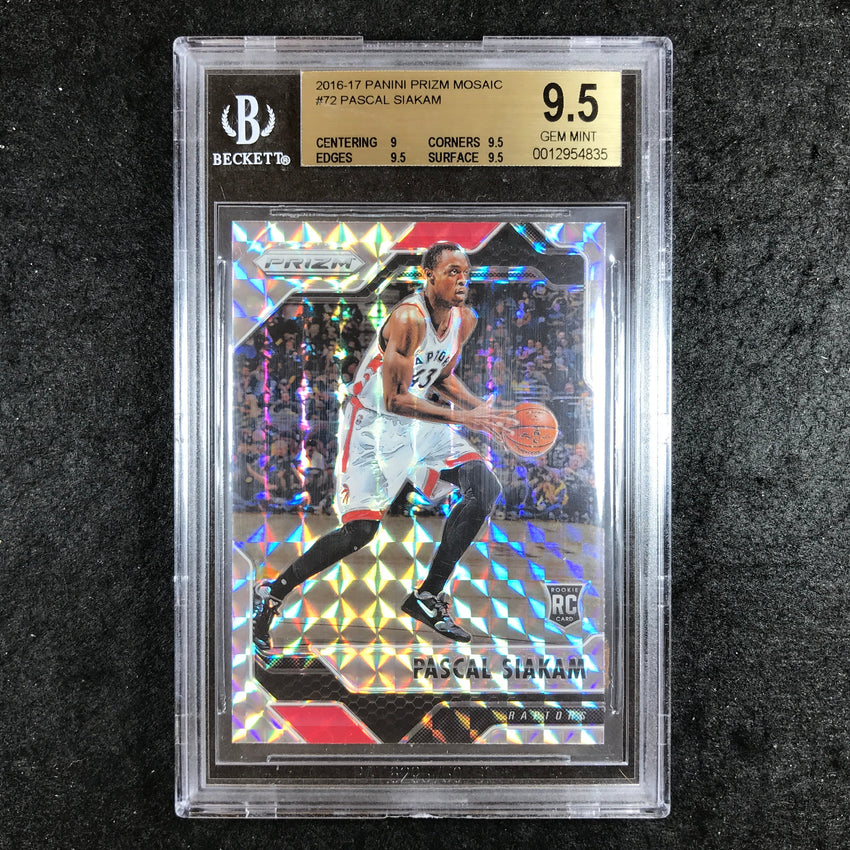 2016-17 Prizm PASCAL SIAKAM Rookie Mosaic #72 BGS 9.5 (835)