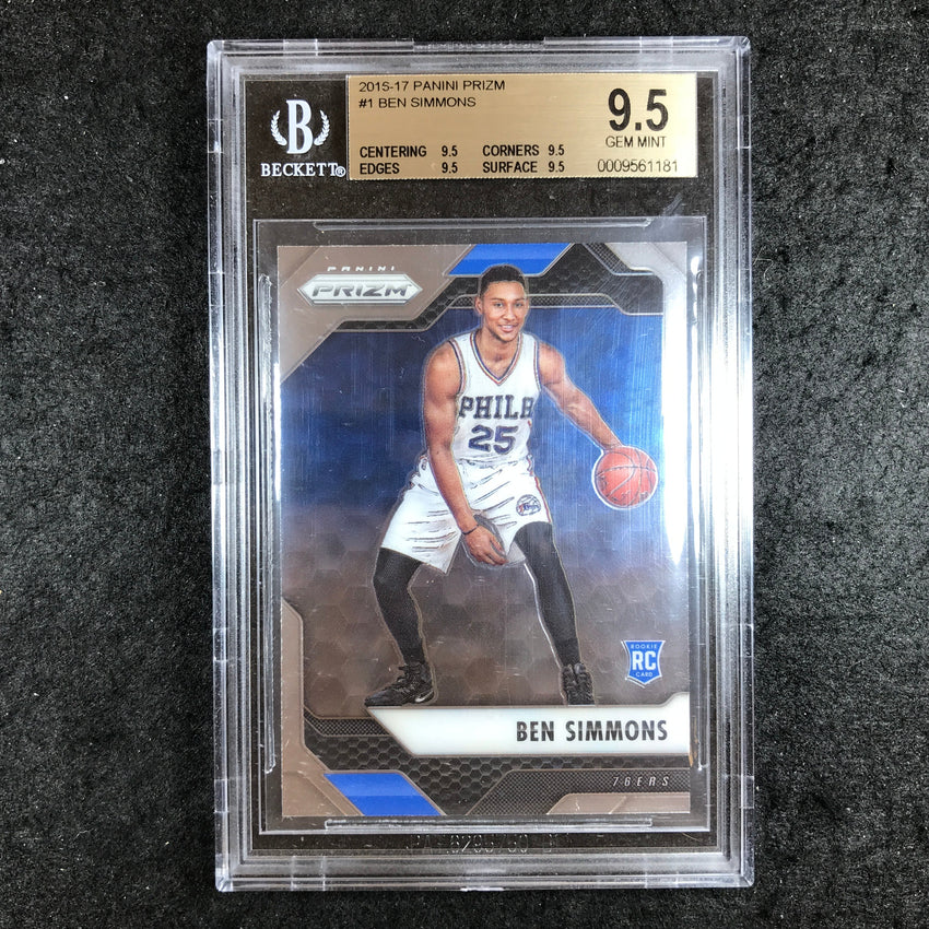 2016-17 Prizm BEN SIMMONS Rookie #1 BGS 9.5 (181)