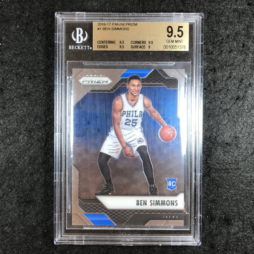 2016-17 Prizm BEN SIMMONS Rookie #1 BGS 9.5 (378)