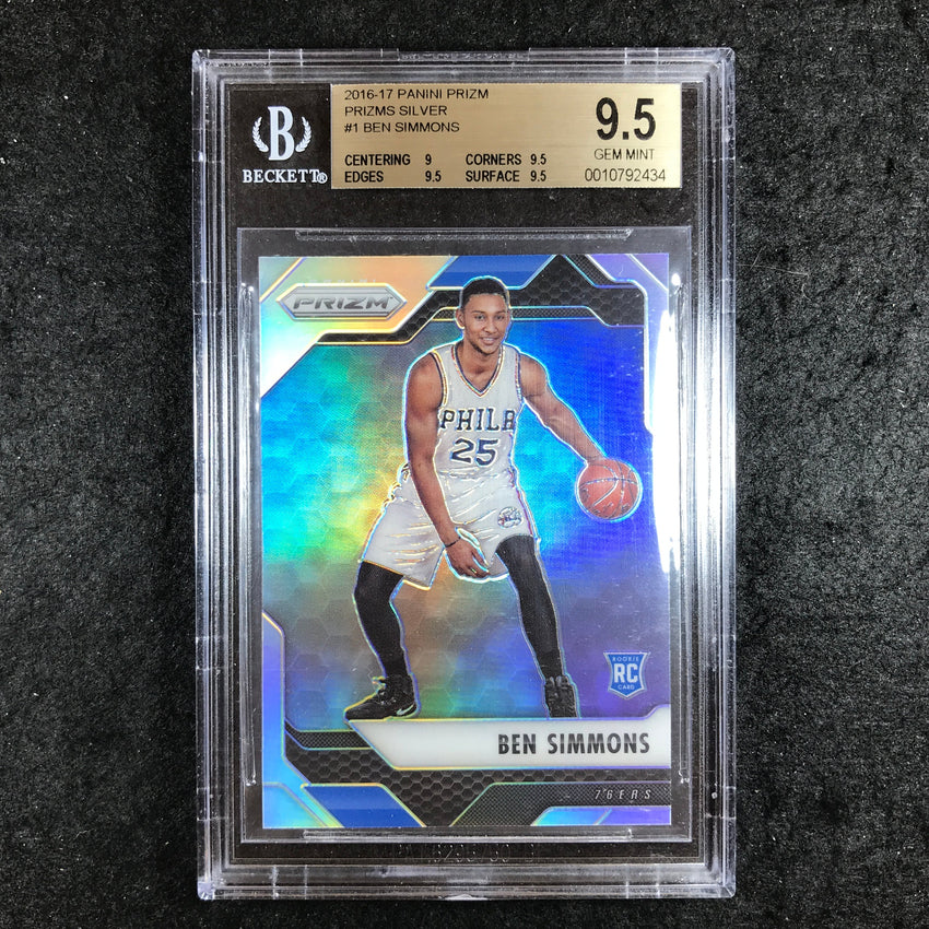2016-17 Prizm BEN SIMMONS Rookie Prizms Silver #1 BGS 9.5 (434)