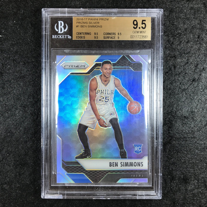2016-17 Prizm BEN SIMMONS Rookie Prizms Silver #1 BGS 9.5 (561)