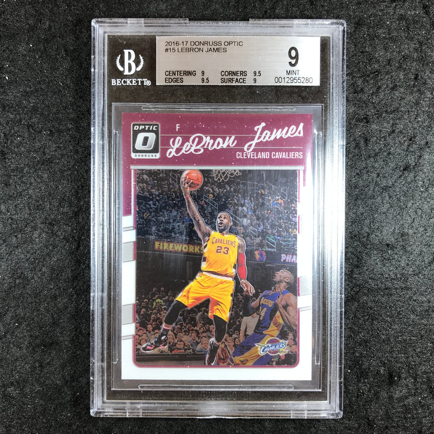 2016-17 Donruss Optic LEBRON JAMES #15 BGS 9 (280)