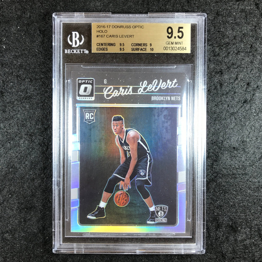 2016-17 Donruss Optic CARIS LEVERT Rookie Holo #167 BGS 9.5 (584)