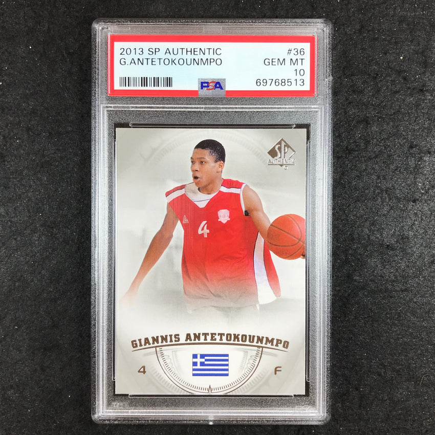 2013 SP Authentic GIANNIS ANTETOKOUNMPO Rookie #36 PSA 10 (513)
