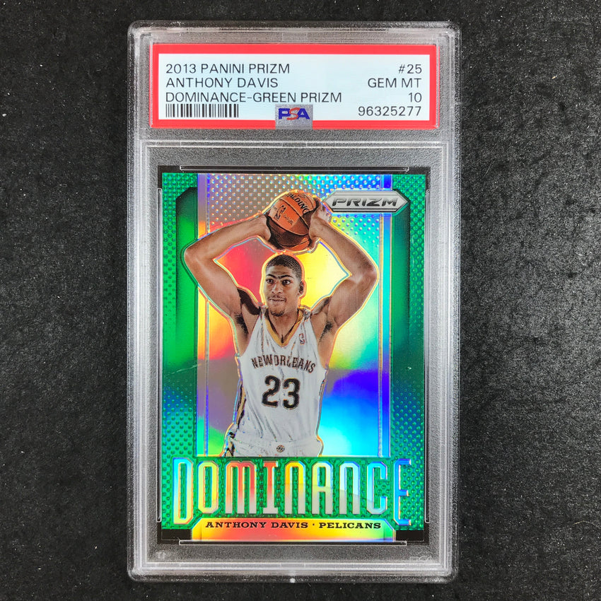 2013 Prizm ANTHONY DAVIS Dominance Green #25 PSA 10 (277)