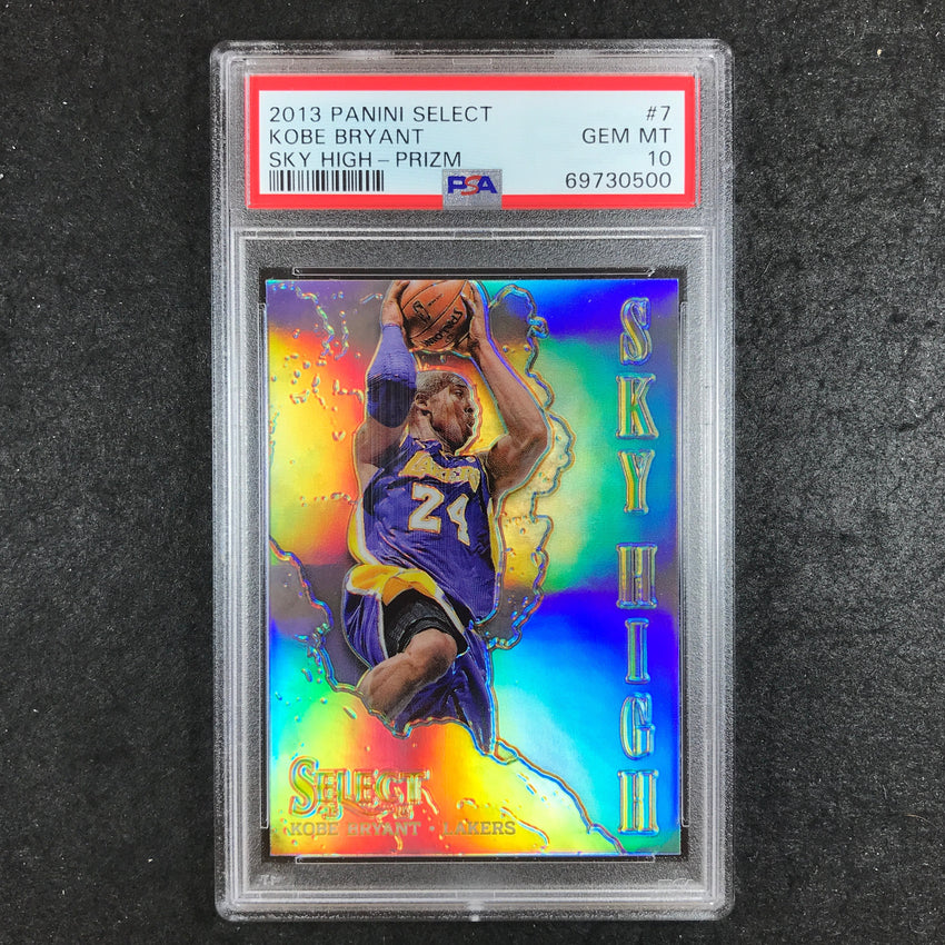 2013 Select KOBE BRYANT Sky High Silver Prizm #7 PSA 10 (500)