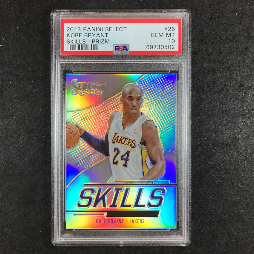 2013 Select KOBE BRYANT Skills Silver Prizm #26 PSA 10 (502)