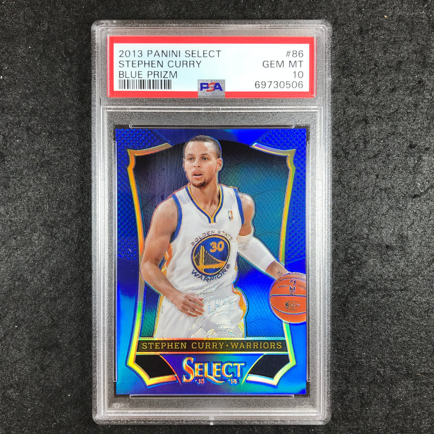 2013 Select STEPHEN CURRY Blue Prizm 3/49 #86 PSA 10 (506)