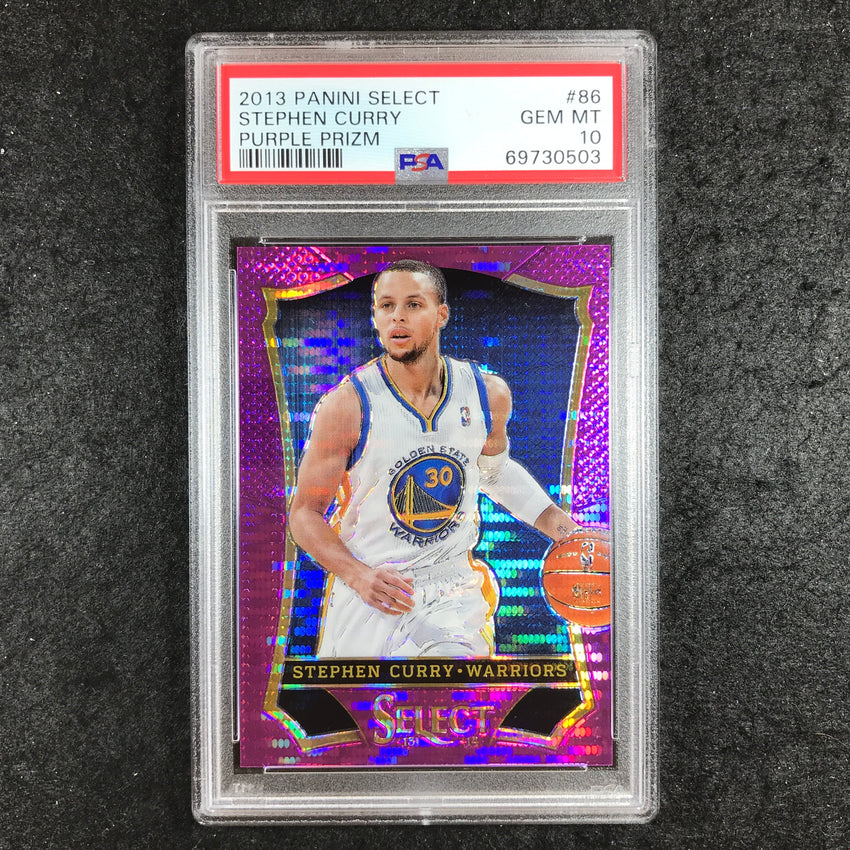 2013 Select STEPHEN CURRY Purple Prizm 1/99 #86 PSA 10 (503)