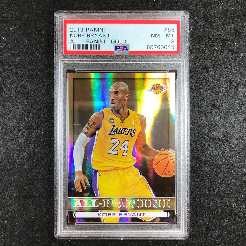 2013 Panini KOBE BRYANT All-Panini Gold #86 PSA 8 (045)