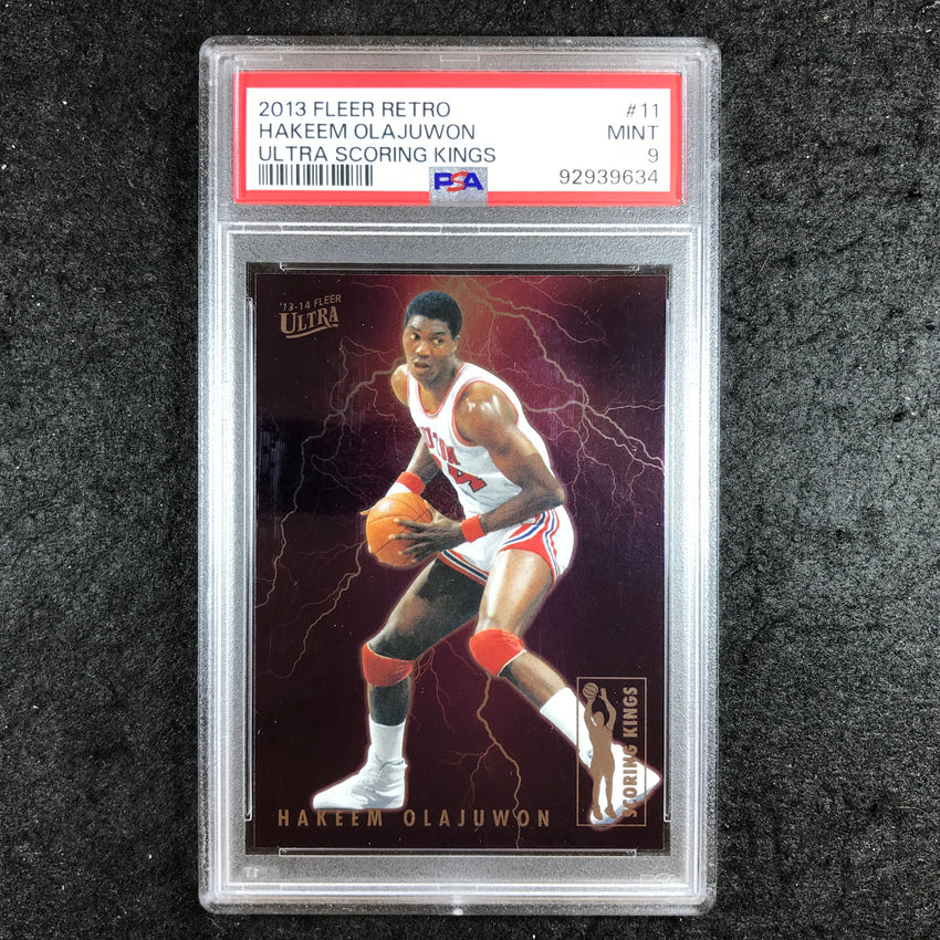 2013 Fleer Retro HAKEEM OLAJUWON Ultra Scoring Kings #11 PSA 9 (634)