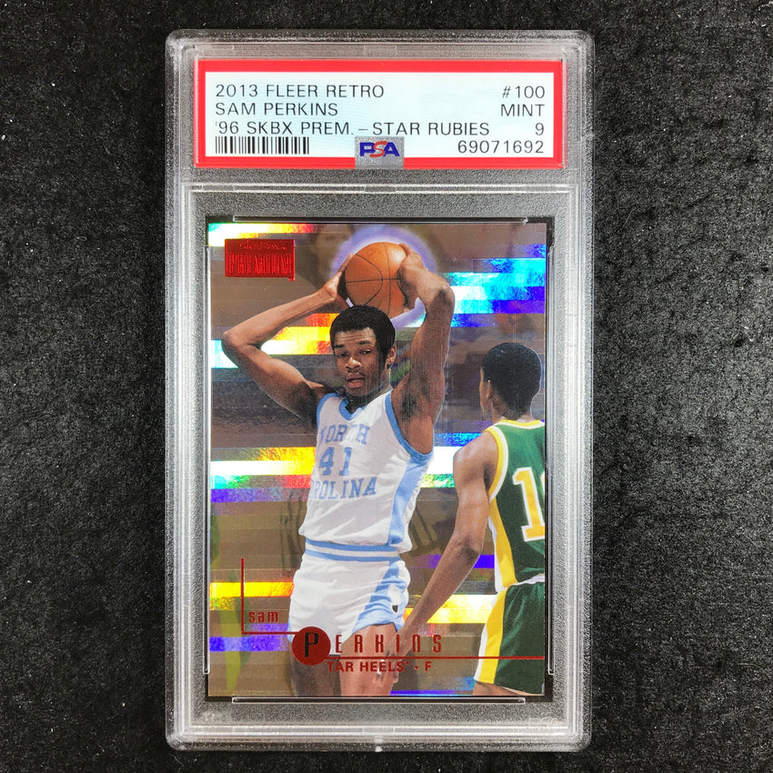 2013 Fleer Retro SAM PERKINS '96 Skybox Premium Star Rubies 99/150 #100 PSA 9