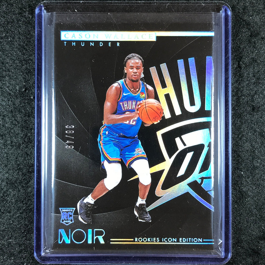 2023-24 Noir CASON WALLACE Rookie Icon Edition Holo Silver 38/49 #175
