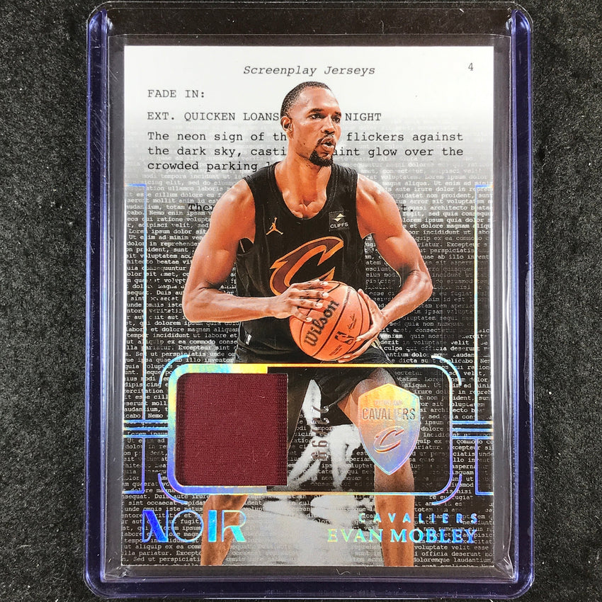 2023-24 Noir EVAN MOBLEY Screenplay Jersey Relic 22/99