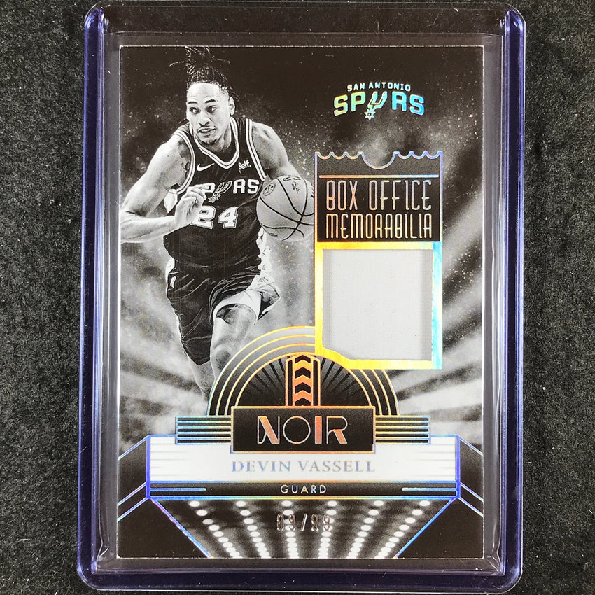 2023-24 Noir DEVIN VASSELL Box Office Memorabilia Jersey Relic 89/99
