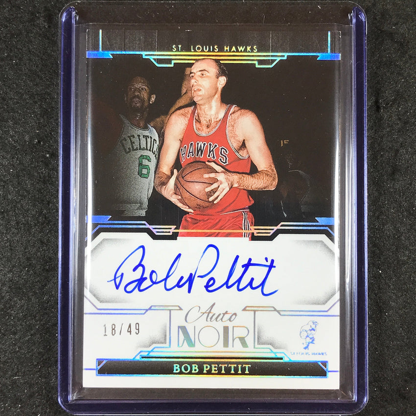 2023-24 Noir BOB PETTIT Auto Noir Color Holo Silver 18/49