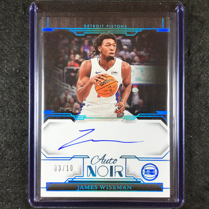 2023-24 Noir JAMES WISEMAN Auto Noir Color Platinum 3/10