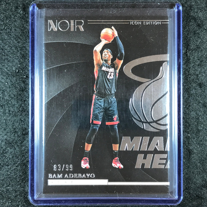 2023-24 Noir BAM ADEBAYO Icon Edition Base 83/99 #107
