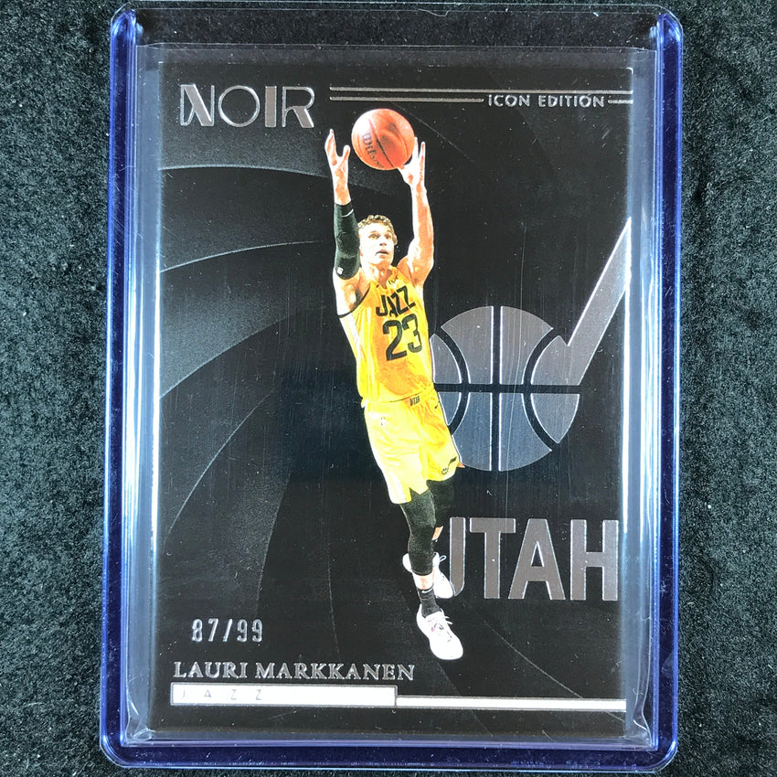 2023-24 Noir LAURI MARKKANEN Icon Edition Base 87/99 #112