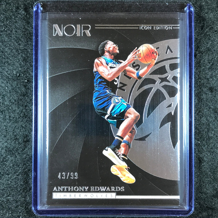 2023-24 Noir ANTHONY EDWARDS Icon Edition Base 43/99 #122