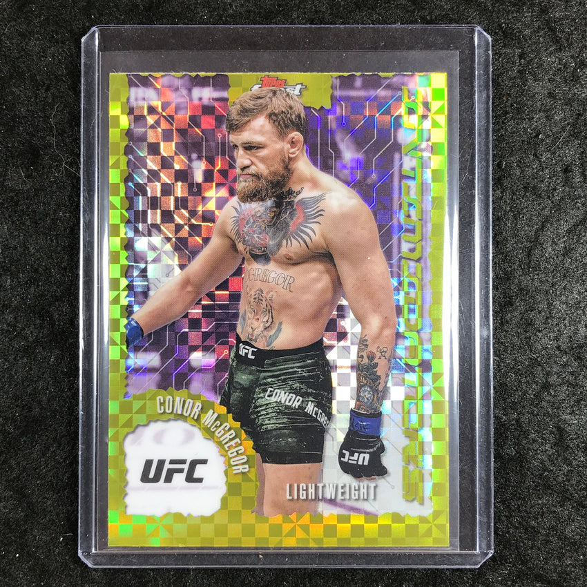 2025 Topps Finest UFC CONOR MCGREGOR Intimidators Checkerboard #8