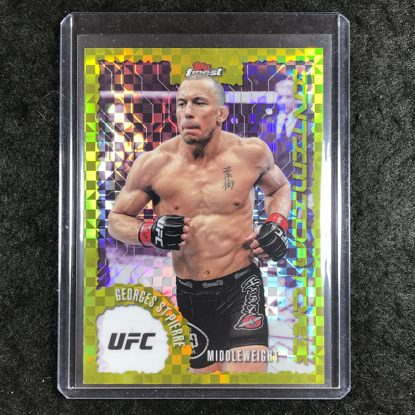 2025 Topps Finest UFC GEORGES ST-PIERRE Intimidators Checkerboard #24