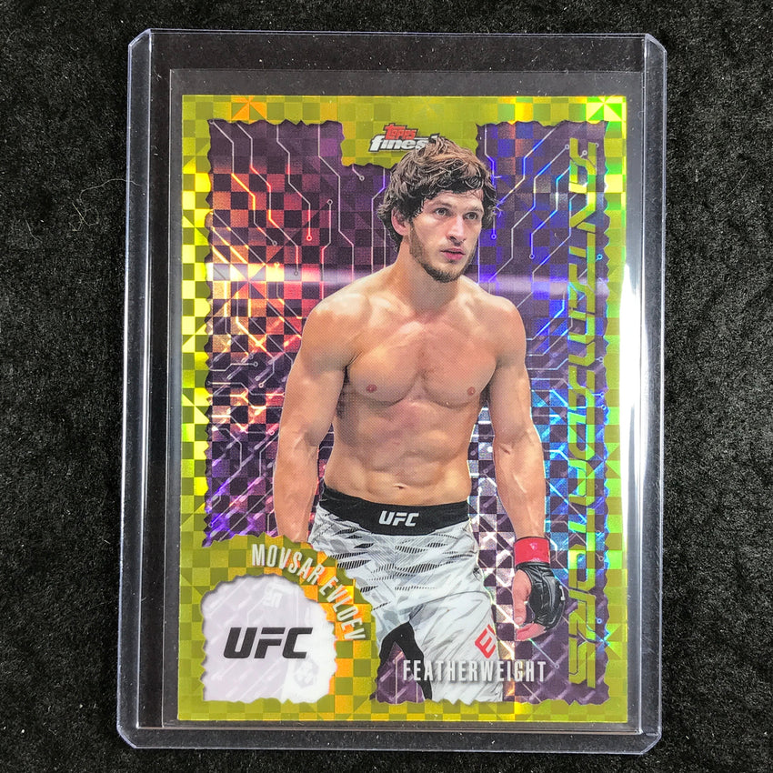2025 Topps Finest UFC MOVSAR EVLOEV Intimidators Checkerboard #27