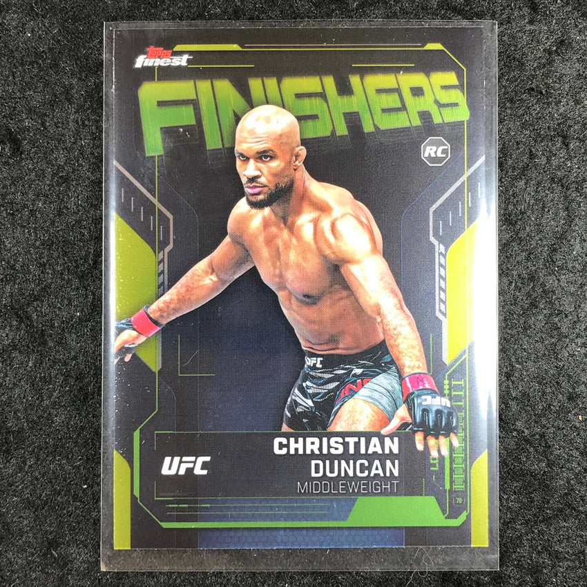 2025 Topps Finest UFC CHRISTIAN DUNCAN Finishers Rookie Base #16