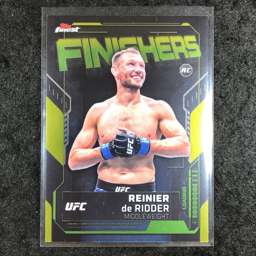2025 Topps Finest UFC REINIER DE RIDDER Finishers Rookie Base #17