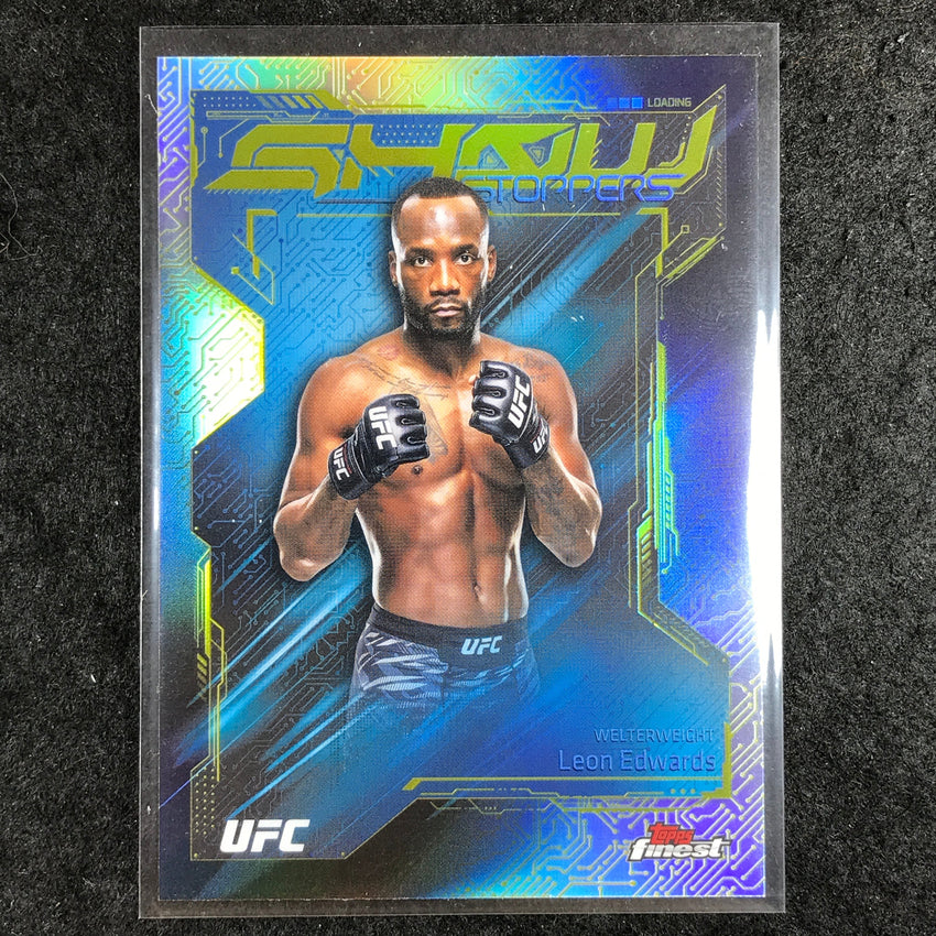2025 Topps Finest UFC LEON EDWARDS Showstoppers Refractor #24