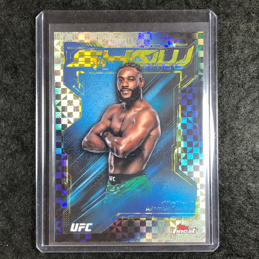 2025 Topps Finest UFC ALJAMAIN STERLING Showstoppers Checkerboard #7