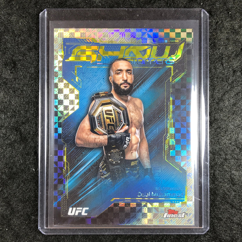 2025 Topps Finest UFC BELAL MUHAMMAD Showstoppers Checkerboard #15