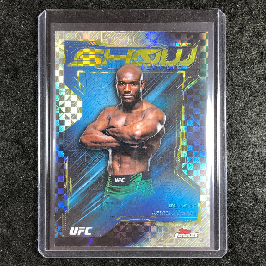 2025 Topps Finest UFC KAMARU USMAN Showstoppers Checkerboard #20