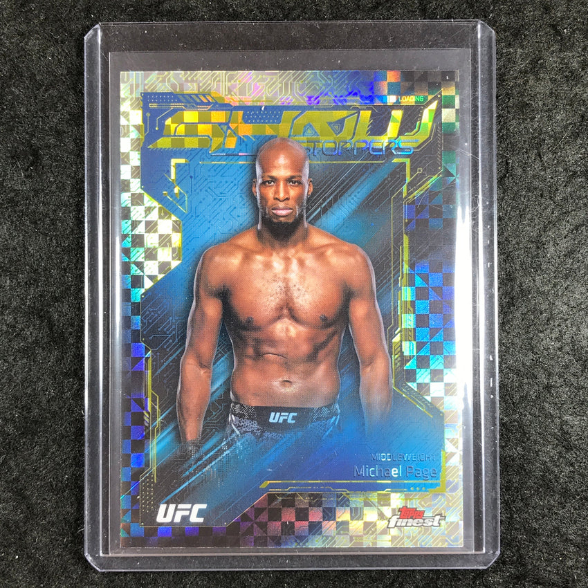 2025 Topps Finest UFC MICHAEL PAGE Showstoppers Checkerboard #25