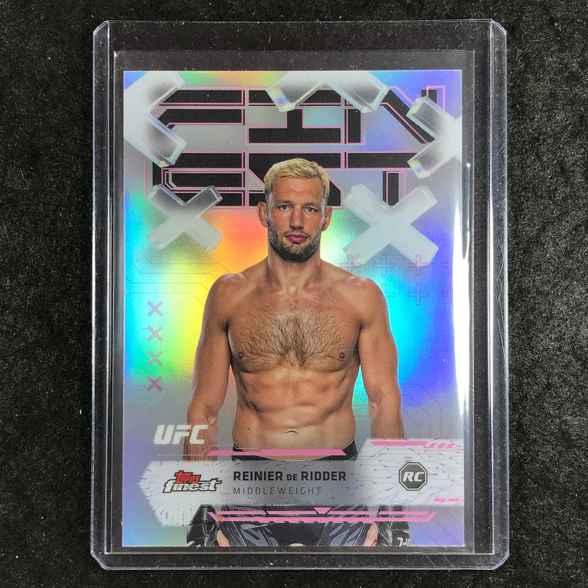 2025 Topps Finest UFC REINIER DE RIDDER Rookie Common Refractor #13