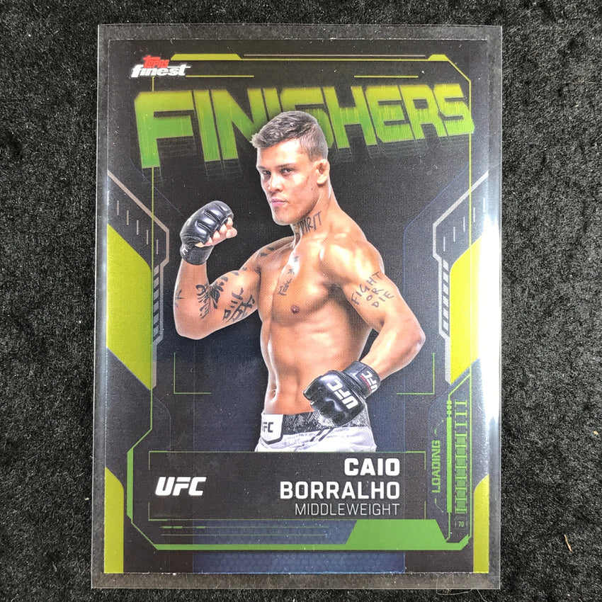 2025 Topps Finest UFC CAIO BORRALHO Finishers Base #20