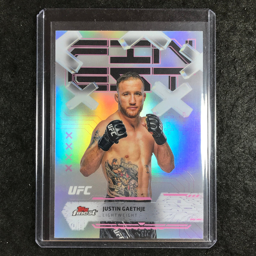 2025 Topps Finest UFC JUSTIN GAETHJE Common Refractor #39