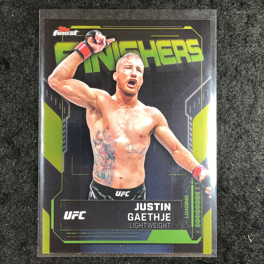 2025 Topps Finest UFC JUSTIN GAETHJE Finishers Base #22