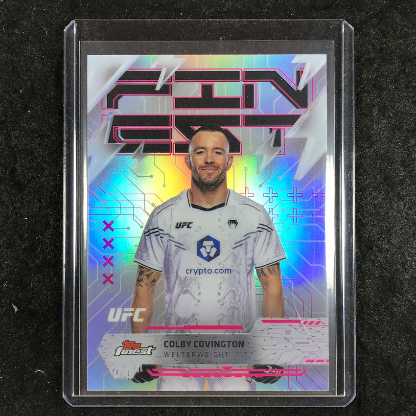 2025 Topps Finest UFC COLBY COVINGTON Rare Refractor #256
