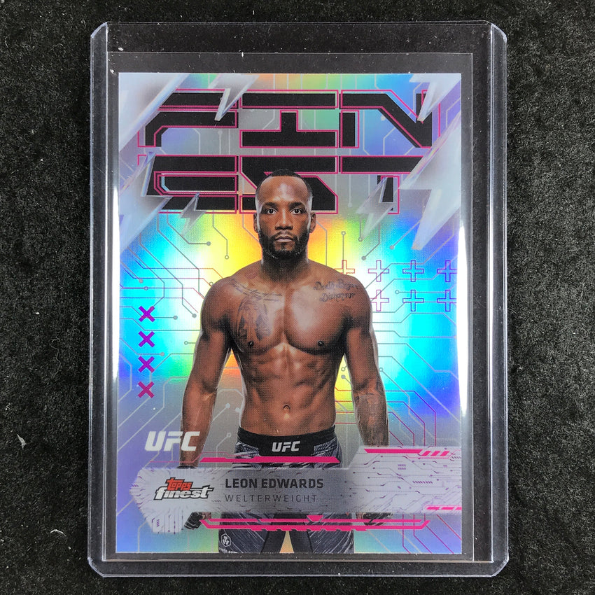 2025 Topps Finest UFC LEON EDWARDS Rare Refractor #296