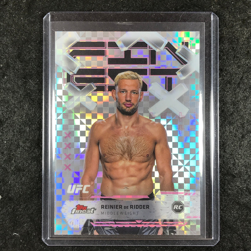 2025 Topps Finest UFC REINIER DE RIDDER Rookie Common Checkerboard #13