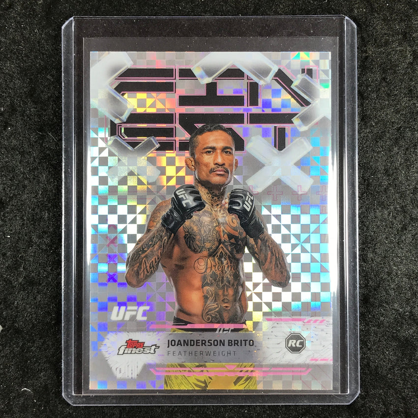 2025 Topps Finest UFC JOANDERSON BRITO Rookie Common Checkerboard #27