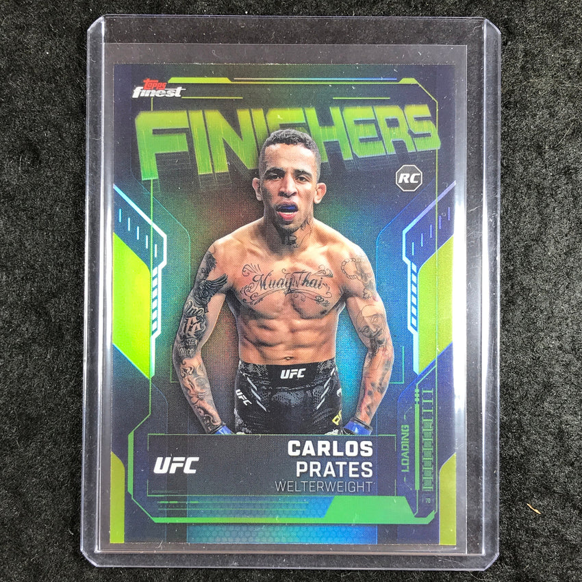 2025 Topps Finest UFC CARLOS PRATES Finishers Rookie Refractor #3