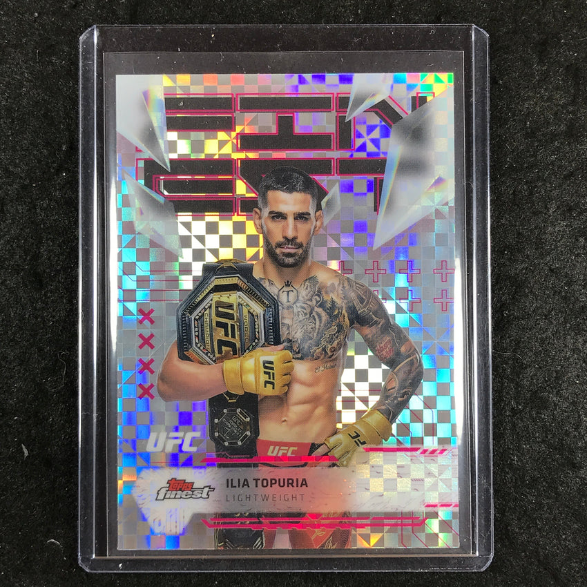 2025 Topps Finest UFC ILIA TOPURIA Uncommon Checkerboard #115