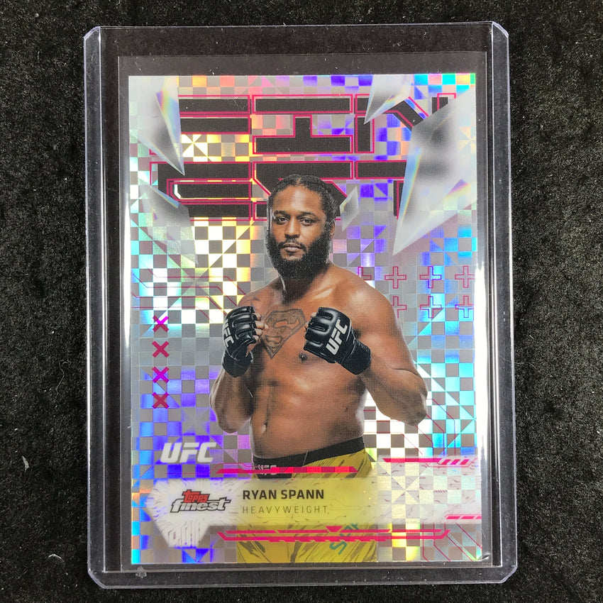 2025 Topps Finest UFC RYAN SPANN Uncommon Checkerboard #129