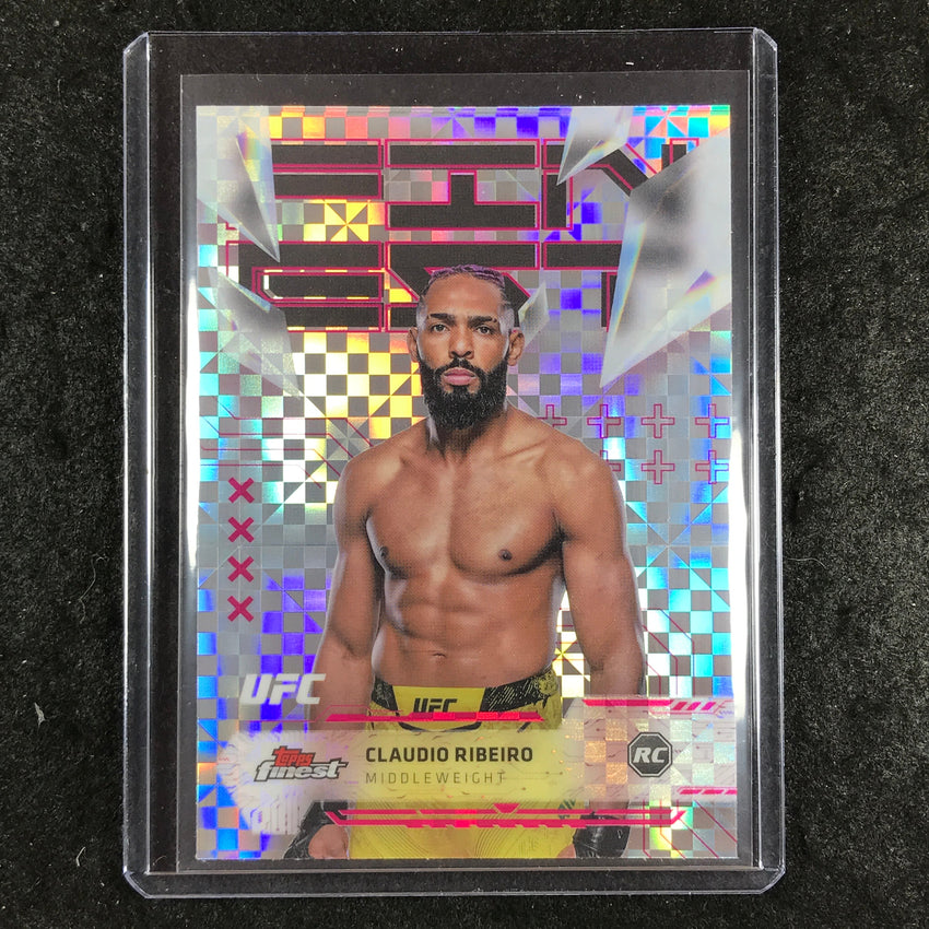 2025 Topps Finest UFC CLAUDIO RIBEIRO Rookie Uncommon Checkerboard #186