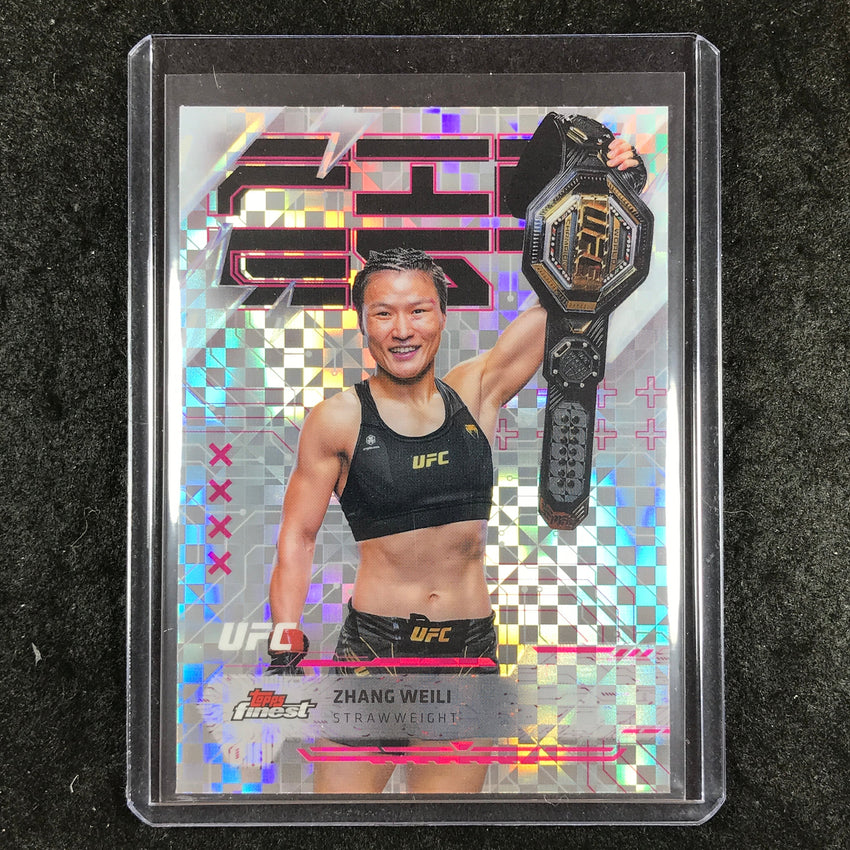 2025 Topps Finest UFC ZHANG WEILI Rare Checkerboard #233