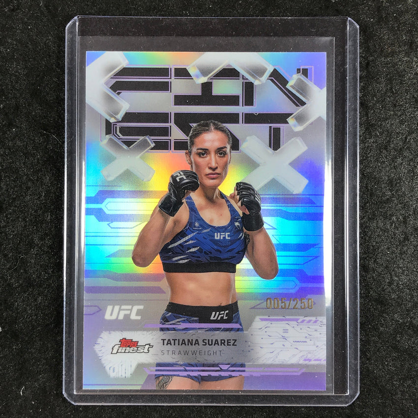 2025 Topps Finest UFC TATIANA SUAREZ Common Purple 5/250 #16